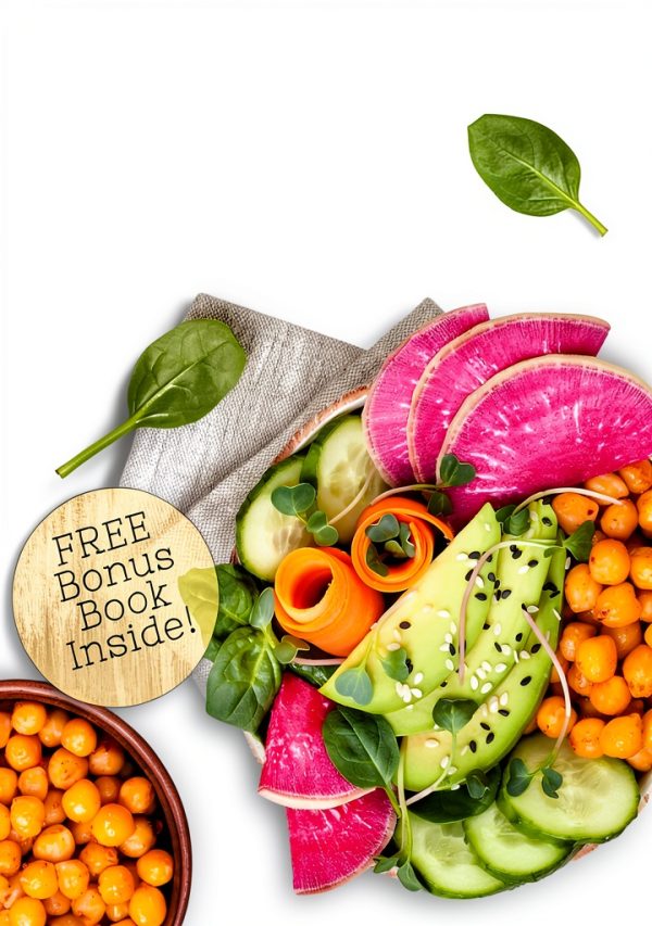 Vegan Salad Recipes Kindle by Healthy Eats – 155 Page Cookbook-0