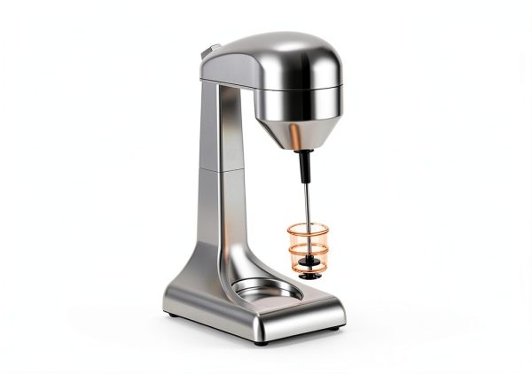 Commercial Electric Milk Shaker Maker, 100W 110V Countertop Electric Drink Mixer with Stainless Steel Milkshake Cup Toggle Switch for Two Speeds for Milk Tea Shops, Homes, Coffee Shops-7