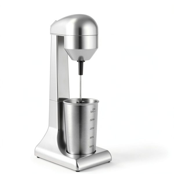 Commercial Electric Milk Shaker Maker, 100W 110V Countertop Electric Drink Mixer with Stainless Steel Milkshake Cup Toggle Switch for Two Speeds for Milk Tea Shops, Homes, Coffee Shops-5