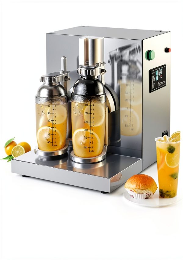 Automatic Milk Tea Shaking Machine INTBUYING Double Station 120W Cups-8