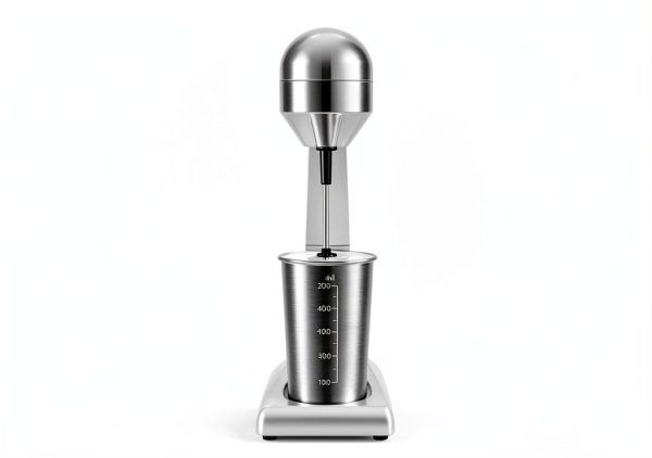Commercial Electric Milk Shaker Maker, 100W 110V Countertop Electric Drink Mixer with Stainless Steel Milkshake Cup Toggle Switch for Two Speeds for Milk Tea Shops, Homes, Coffee Shops-3