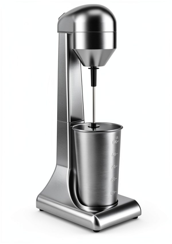 Commercial Electric Milk Shaker Maker, 100W 110V Countertop Electric Drink Mixer with Stainless Steel Milkshake Cup Toggle Switch for Two Speeds for Milk Tea Shops, Homes, Coffee Shops-1