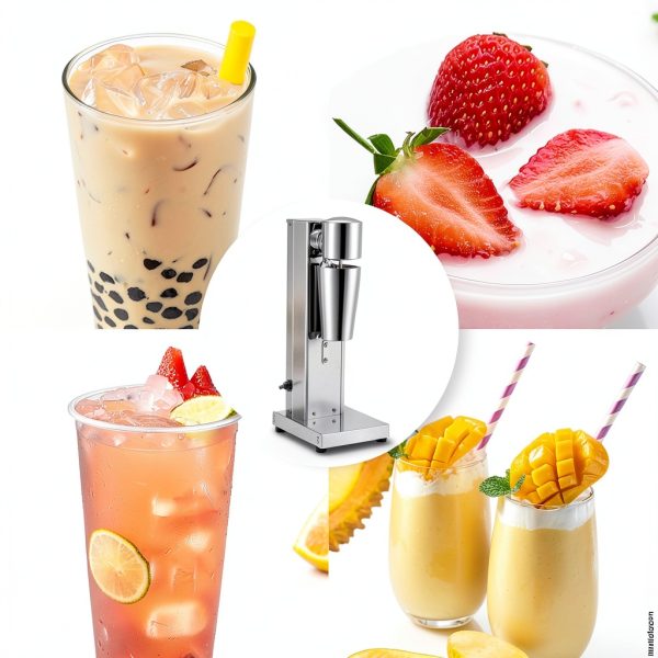VEVOR Stainless Steel Milkshake Maker 800ml Cup Silver-6