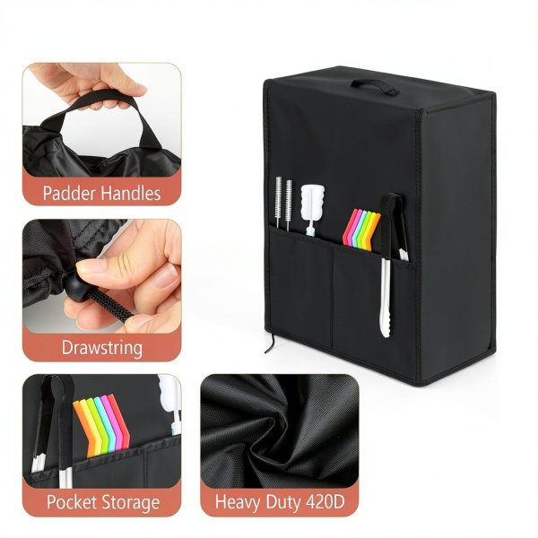 Dust Cover Letsteel 420D Oxford for Ninja FS301 Slushie Machine Black-2