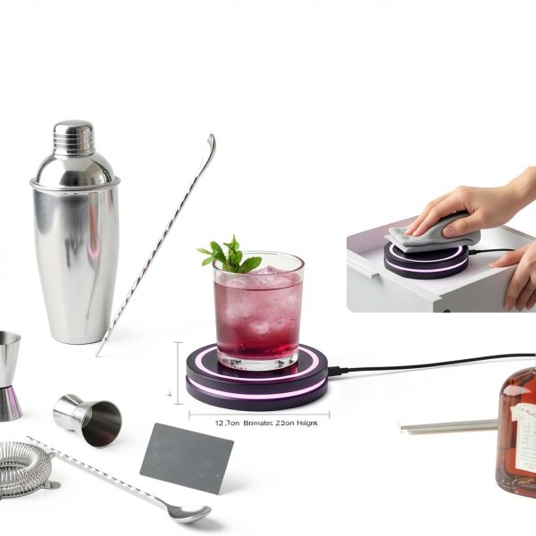 Smart Coaster 20 Generic Cocktail Mixer – Portable LED Mixology-7